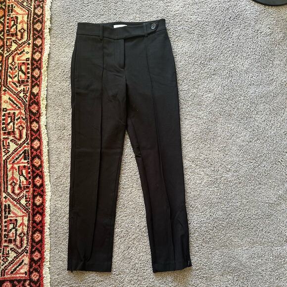 Anine Bing Ian Ponte Slim-Leg Pants - Picture 1 of 8